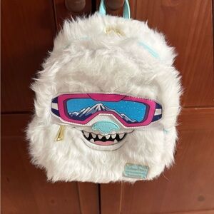 Loungefly Disney White Furry Adventure Yeti Backpack